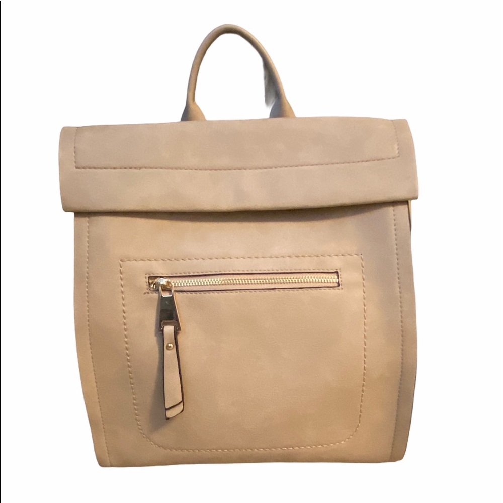 Metro Muse beige backpack purse